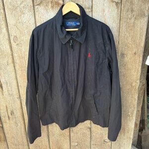 Polo Ralph Lauren Men’s XXL Black Full Zip Lightweight Jacket w/Red Pony